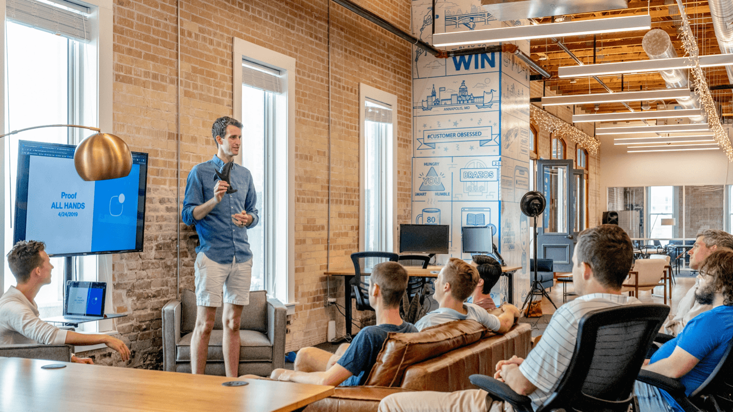 Technology workspace showcase